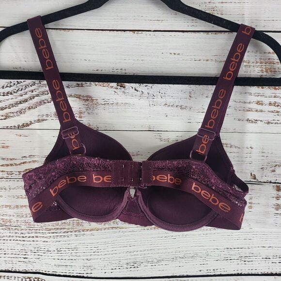 BeBe Bra 34B Womens Underwired Padded Push Up Adjustable Straps - Picture 14 of 16